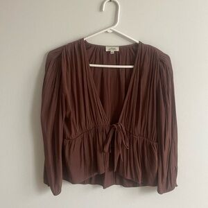 Burgundy / dark mauve Wilfred blouse